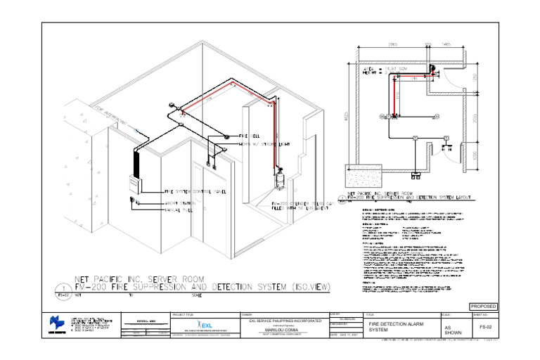 FM-200 Fire Suppression System Design | PDF | Pipe (Fluid Conveyance ...