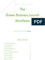 Green Business Launch Manifesto