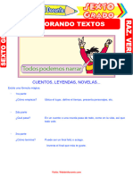 Elaborando Textos para Sexto Grado de Primaria