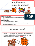 Atoms, Elements, Compounds and Mixtures