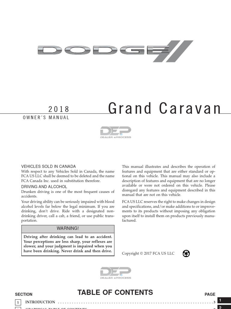2016 DODGE GRAND CARAVAN REPAIR MANUAL PDF visual data 2