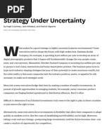 Strategy Under Uncertainty