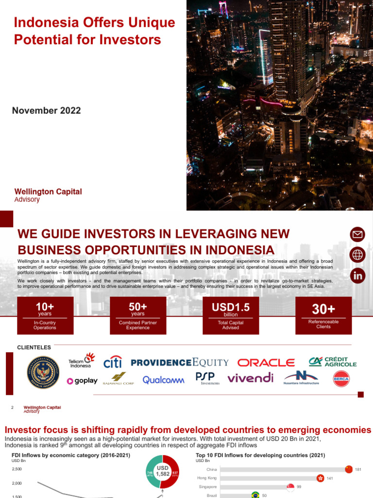 Perusahaan asing berinvestasi di Indonesia