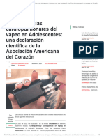 Consecuencias Cardiopulmonares Del Vapeo en Adolescentes - Una Declaración Científica de La Asociación Americana Del Corazón