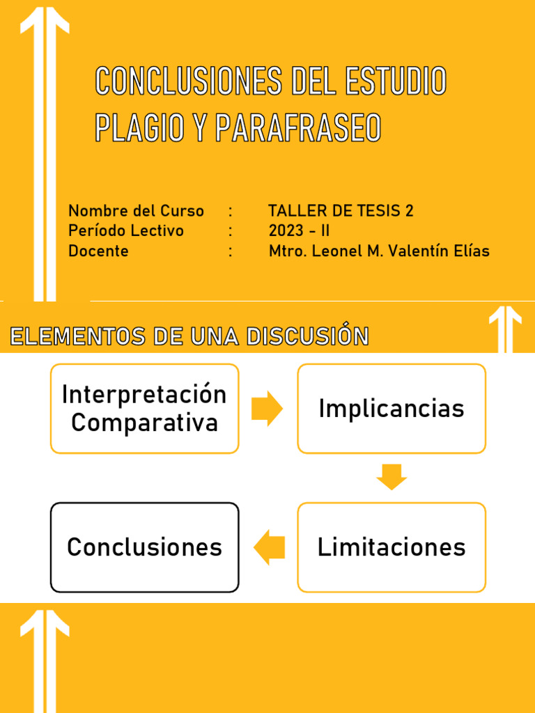 Conclusiones Del Estudio Plagio y Parafraseo | PDF | Cognición ...