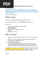 Java Programming Language Notes Set 1