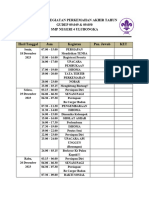 Jadwal Kegiatan Perkemahan Akhir Tahun