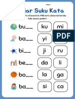 Lembar Kerja Suku Kata Les Kls 1