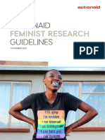 ActionAid Feminist Research Guidelines - 2021