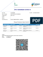 Kartu Vaksinasi Covid-19: Riwayat Pemberian Vaksin Covid-19