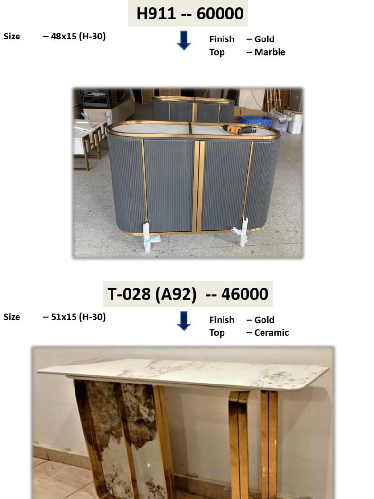 Luxury Table Collection | PDF | Wood | Crafts