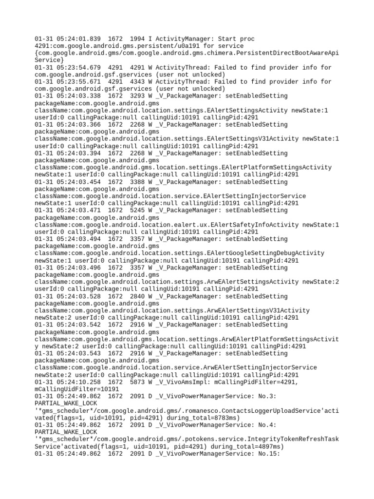 Log | PDF | Computers