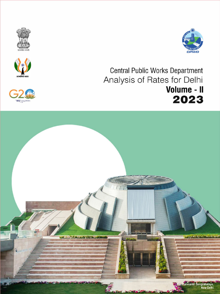 CPWD Delhi Analysis of Rates 2023 Vol 2 | PDF | Cement | Mortar (Masonry)