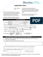 Return Suspension Form Blank