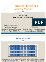EEE 483 (Environmental Effect On Solar PV Module)