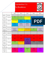 Timetable 2011-2012