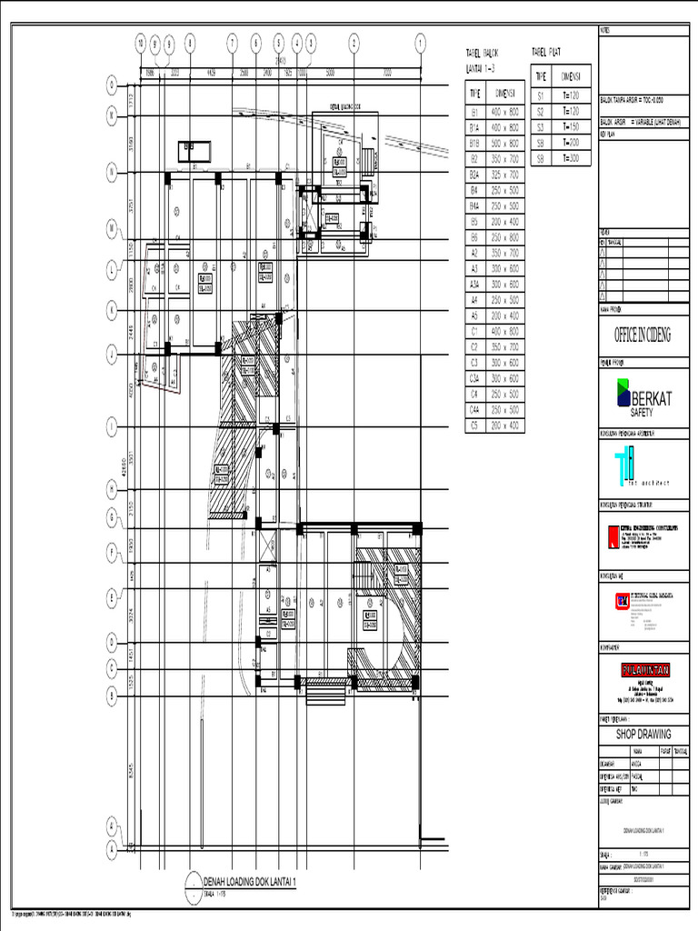 Denah Loading Dok | PDF