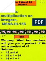 PP MATH6-QTR2W9-DAY 3.multiplication of Integers .