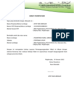 Format Surat Pernyataan LPJ Hibah 2023
