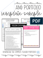 Template Sample: Resume and Portfolio