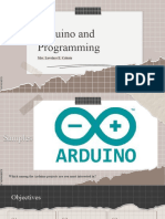 Arduino and Programming