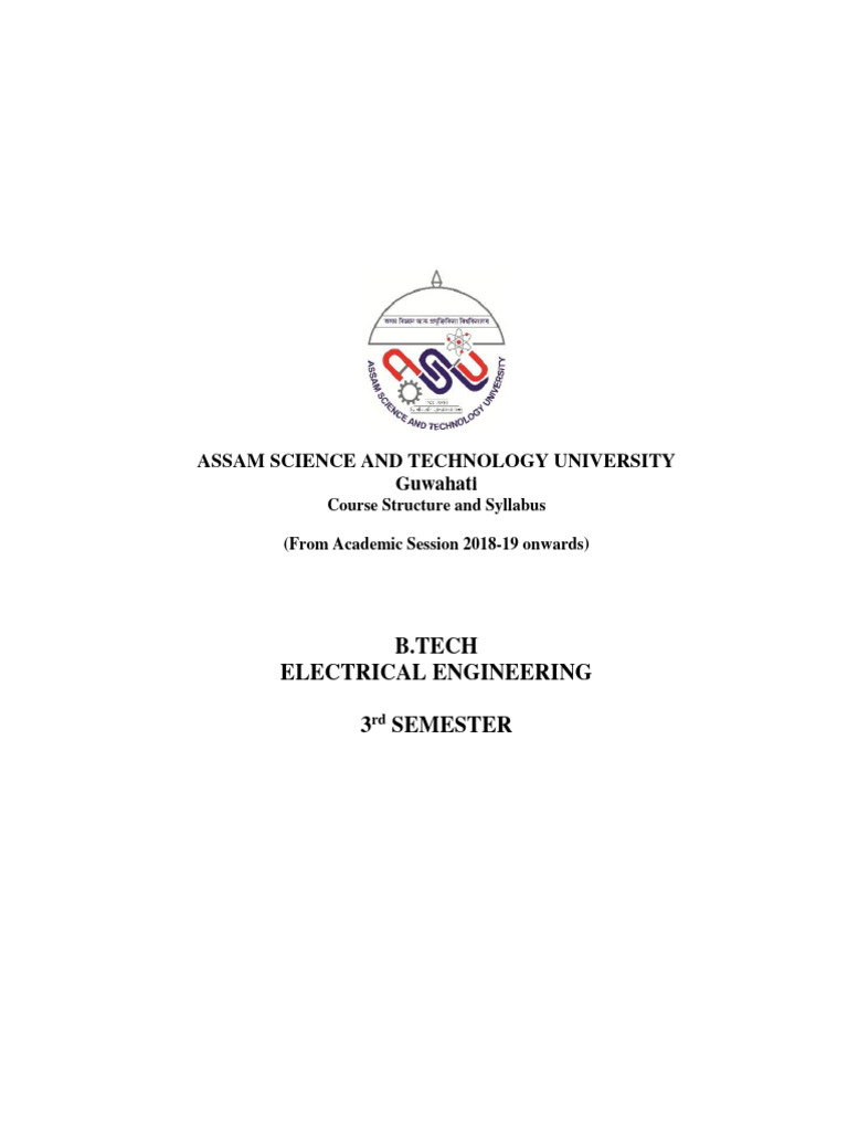 B.tech Electrical Engineering Syllabus | PDF | Electric Motor | Amplifier