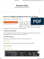 How To Configure Burpsuite To Use Tor As Proxy