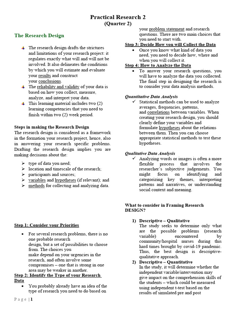 Pr2 quarter 2 reviewer baby pdf statistical hypothesis testing