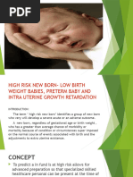 Paediatric High Risk Newborn