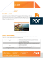 Foxit PDF Reader Data Sheet