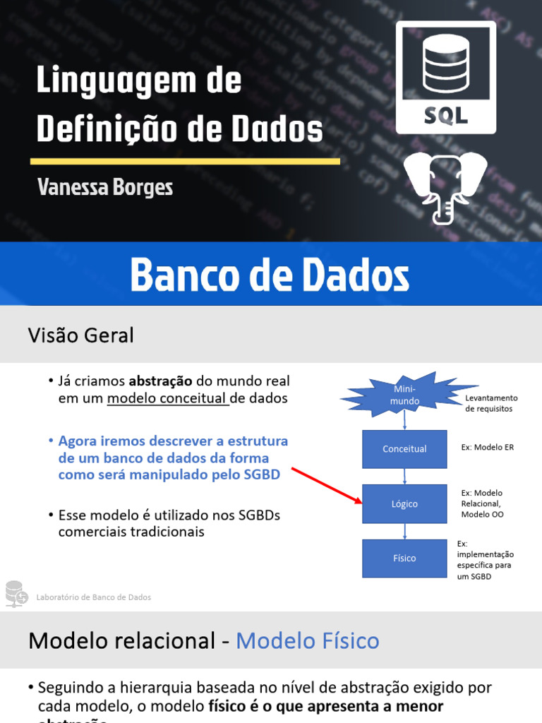 Esquema de Banco de Dados em SQL | PDF | SQL | Bancos de dados