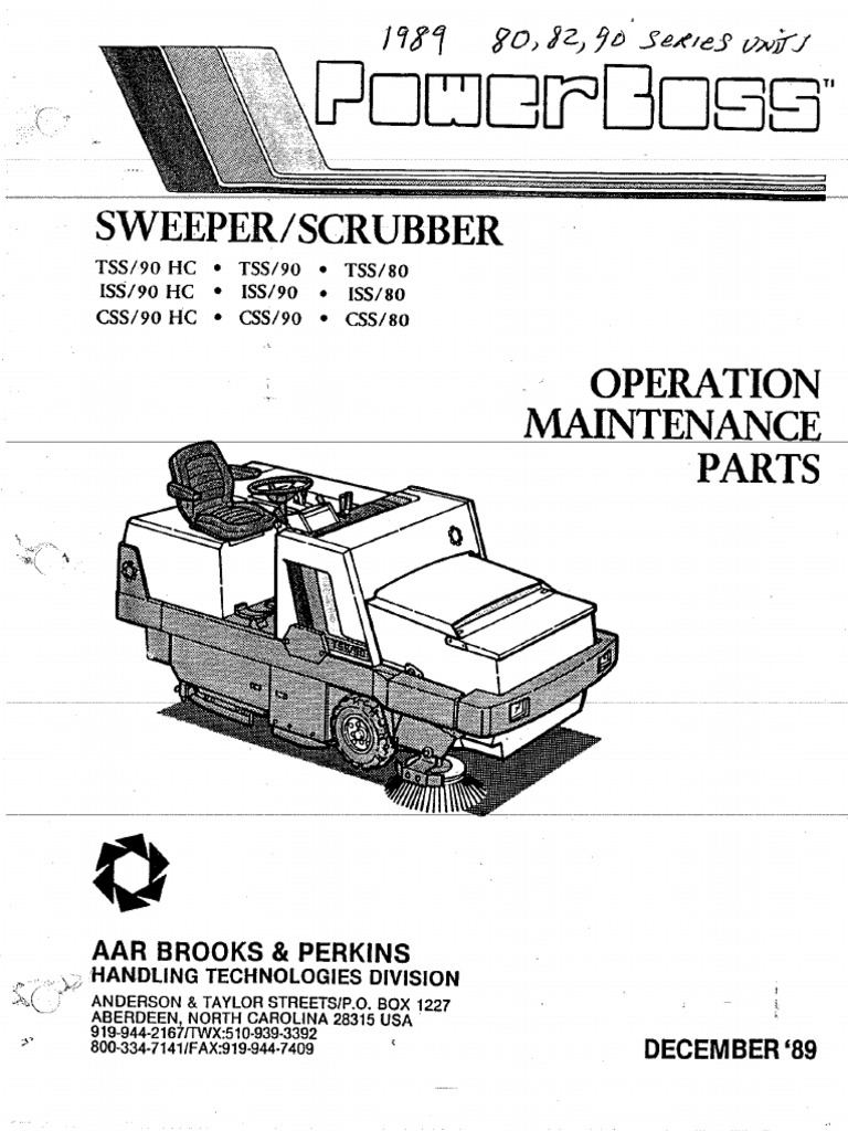 Tss Iss Css 80-82-90 Series Units Dec-1989 | PDF