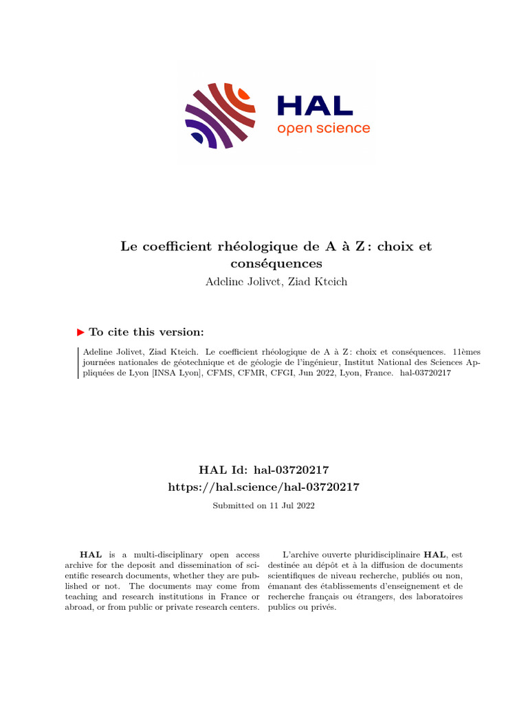 Https:Hal - Science:hal 03720217:document | PDF | Sciences et ...