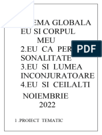 1.tema Globala Eu Si Corpul MEU 2.eu Ca Per-Sonalitate 3.eu Si Lumea Inconjuratoare 4.eu Si Ceilalti Noiembrie 2022