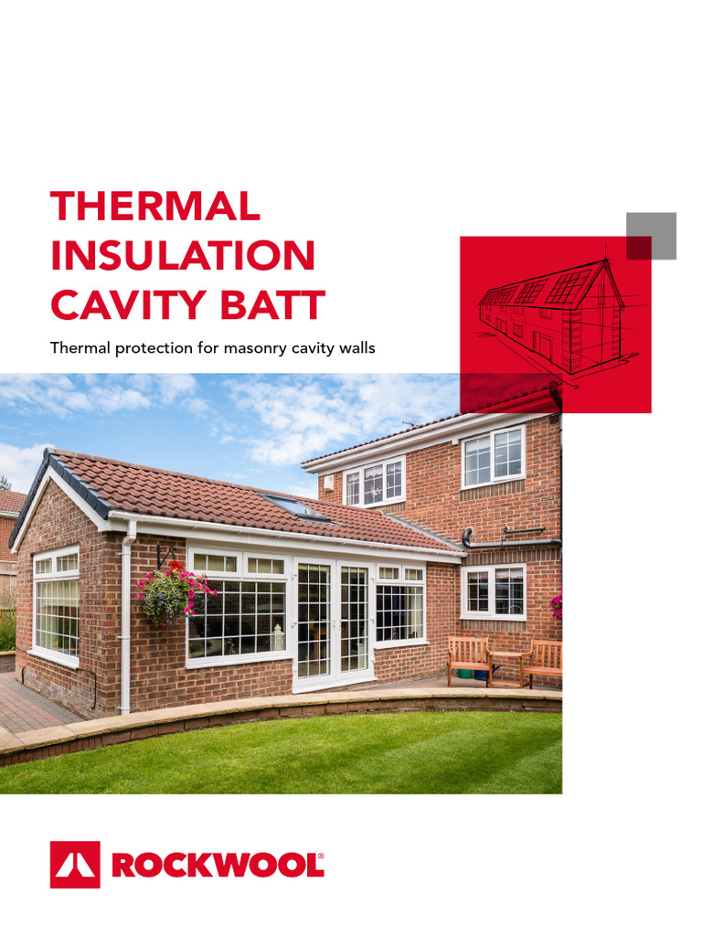 Rockwool Thermal Cavity Batt Guide | PDF | Building Insulation | Drywall