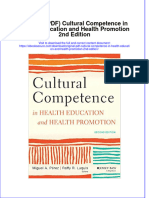 Full Download Original PDF Cultural Competence in Health Education and Health Promotion 2nd Edition PDF