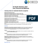 HEALTH - PROC - 8 - Waiting Times For Selected Elective Surgeries