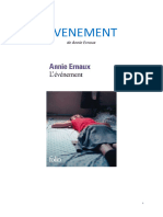 L'évènement - Fiche de Lecture