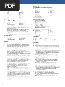 Speakout 3rd Edition C1-C2 Workbook Keys