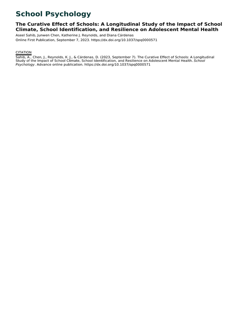 Brief Resilience Scale Pdf Psychological Resilience Mental Health