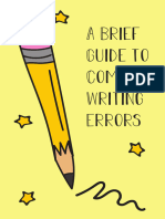 Common Errors Guide For Essay Writing