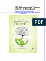 Full Download Original PDF Entrepreneurial Finance 6th Edition by J Chris Leach PDF