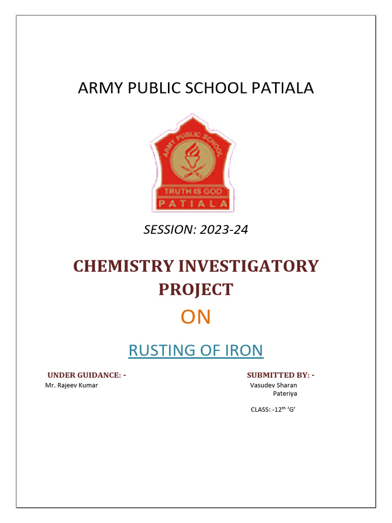 Investigating Iron Rusting Effects | PDF | Rust | Oxide