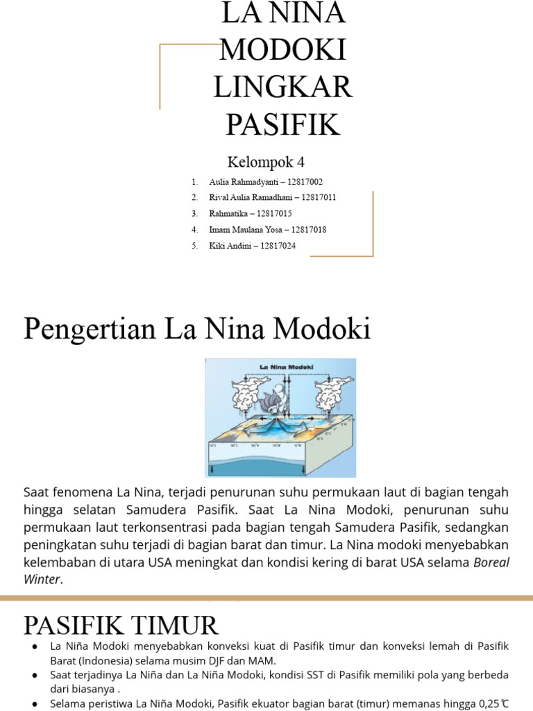 La Niña Modoki dan Dampaknya | PDF | Sains & Matematika
