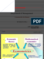 Econometrics For Management