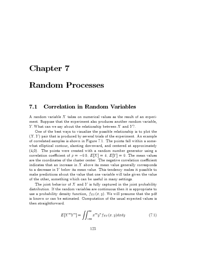 Chap7 Random Process | PDF | Stationary Process | Covariance