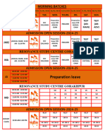 ACADEMY TIME TABLE SESSION 2023-2024 NEW - 22 To 28-1