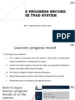 Session 6. Learners Progress Record