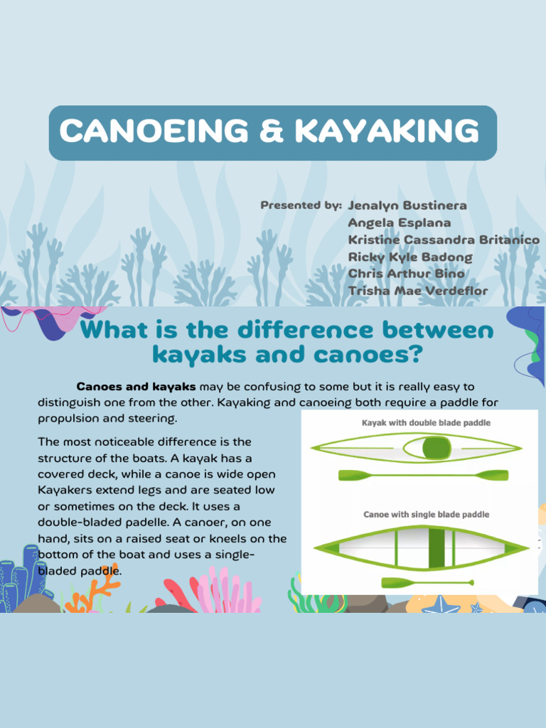 Canoeing vs. Kayaking: Key Differences | PDF | Kayak | Canoe