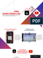 Mobile Live Streaming Using Prism Live Studio (Revised 16 Julai 2023)